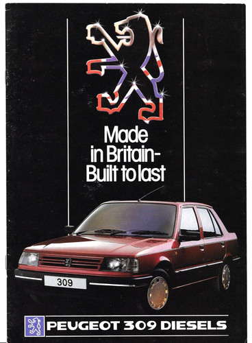 Peugeot 309 diesel 1986 - peugeot, 1986-1987