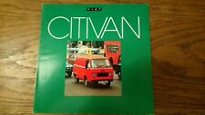 FIAT CITIVAN 900T 900 T Van UK Market Sales Brochure October 1978