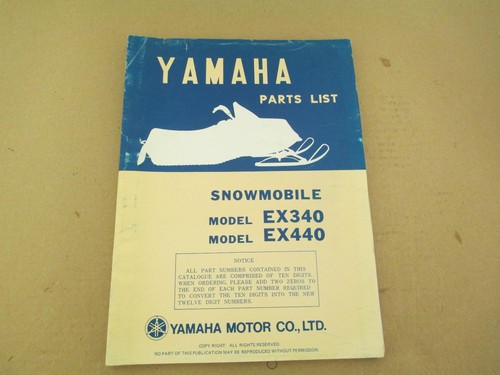 Yamaha ex440 ex340 snowmobile - ex340,