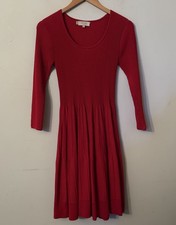 HOBBS Red Ribbed Stretchy Fit