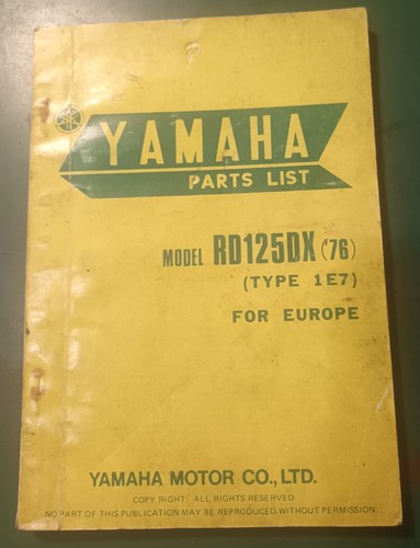 Yamaha rd125dx used - yamaha,