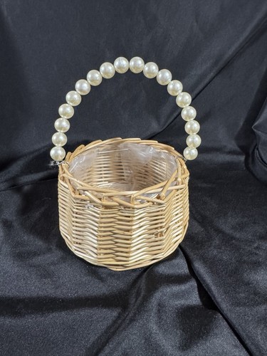 Wicker flower girl basket - girl,