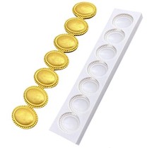 7 Oval Pearl String Beads Border Silicone Fondant Cake Mould Baking Cake Decor