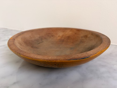 Vintage wooden dough bowl - vintage,