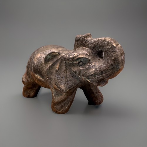 Crystal elephant pyrite - elephant,