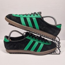 adidas London Mens 9 UK Black Green Suede Gum Sole OG Originals Trainers