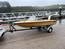 Speedboat Fletcher 14ft with 40hp Johnson Outboard Engine 2 Stroke Motor