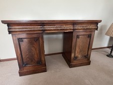 Antique Mahogany Twin Pedestal