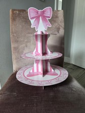 Bows Three-Tier Cake Stand - Afternoon Tea Party Princess Birthday