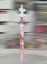 ** Pretty Bow Beaded charm Pen ** Handmade  **