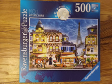 RAVENSBURGER  AROUND THE WORLD NO 1 VINTAGE PARIS 500 PIECE JIGSAW PUZZLE