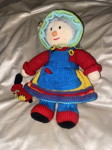 Hand knitted scarecrow soft - knitted,
