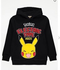 Pokémon Pikachu Black Hoodie Age 11-12