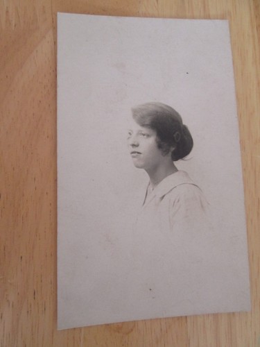 Postcard portrait woman - postcard,