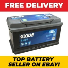 80Ah 12V 700A 110SE Exide EB802 Heavy Duty Car Battery Type 110