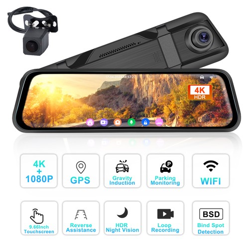 Dual lens car dvr - 4k,