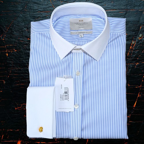 Hawes curtis blue pinstripe - curtis,