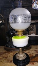 Oil Lamp Victorian Lime Milk