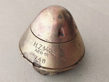 Trench Art Brass HZ 14 German Paperweight Original Relic WW1