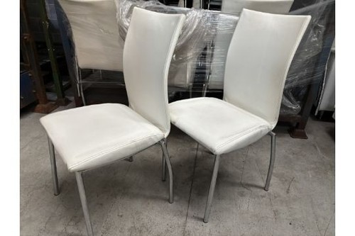 White faux leather - x,