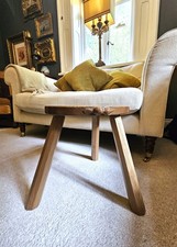 EX ROBERT MOUSEMAN THOMPSON CRAFTSMAN, COLIN BEAVERMAN ALMACK, DARK OAK STOOL