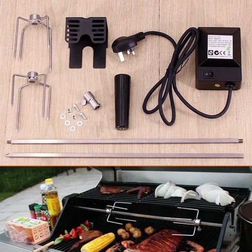 Bbq rotisserie spit kit skewer - rotisserie,