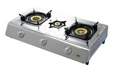 Portable Gas Stove 3 Burner Cooker Outdoor Camping Cooktop Hob 70cm NJ NGB-300