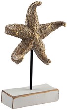 Large white gold starfish 22cm - large,