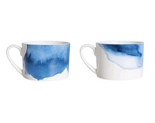 Rick Stein Set Of 2 Cups, Constantine Bay & Treyarnon Bay Cornish Coves
