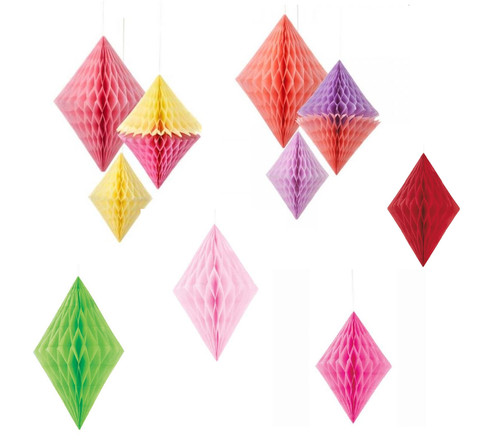 Honeycomb diamond decorations - honeycomb,