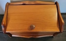 Vtg Large Wooden Bread Box
