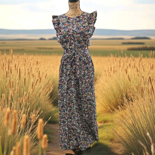Vtg handmade pinafore prairie - vtg,