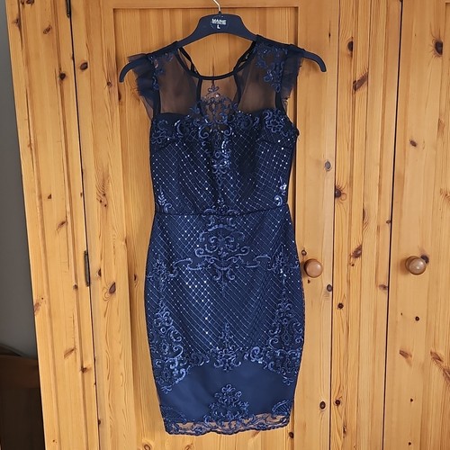 Lipsy london navy lace - london, mesh