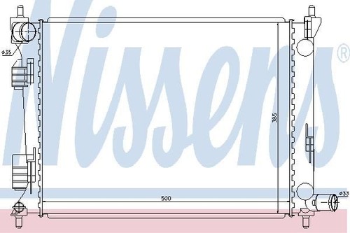 Nissens radiator for hyundai - nissens,