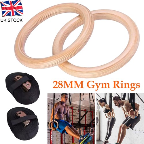 28mm wooden gymnastic ring - wooden,