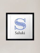 S is for Saluki Framed Art