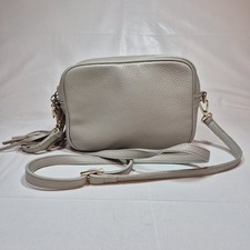 LRM Cream Leather Handbag