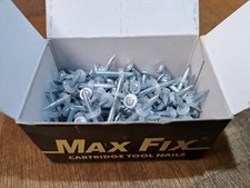 MAX FIX NAIL GUN NAILS C/W PLASTIC WASHER MFD32 (32mm x 3.7mm) Box of 100