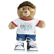 Build A Bear Lil Cub Brownie Plush With Full Outfit 025329 made in 2021 Used