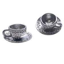 10 x Tibetan Silver Tea Cup