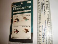 Winfield Woolworths Lake Sea Trout No2 flies.Butcher,Sil.Doc.PeterR SilD.IMalawi