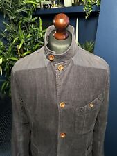 Marshall Artist Lennon Corduroy Cord Overshirt Jacket Navy Blue Medium Terraces