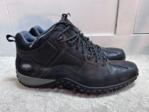 Clarks black leather boots - black,