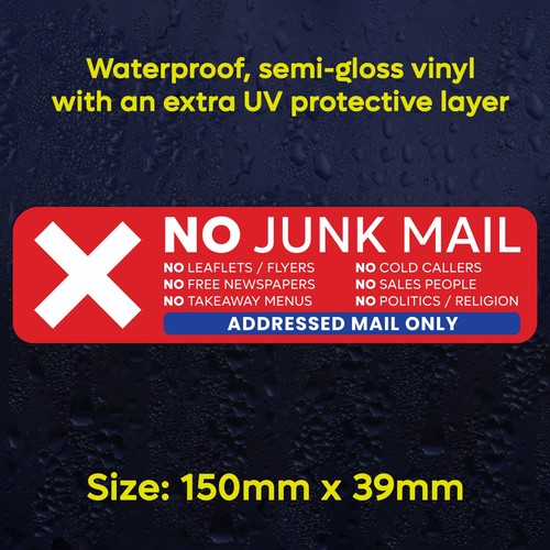 Junk mail sticker stop - sticker,