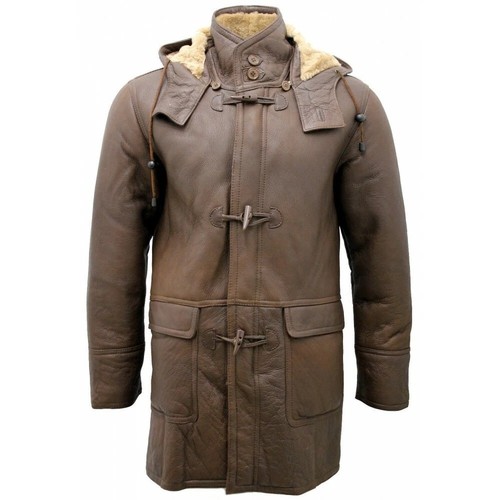 Men raf trench coat - trench, brown