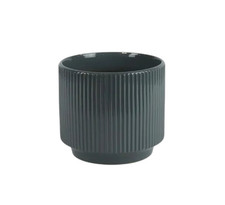 Ceramic ribbed indoor plant - ceramic,