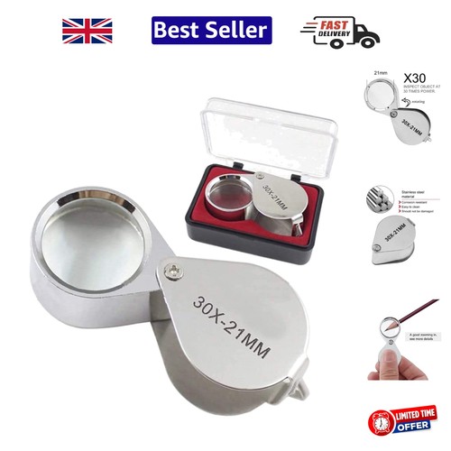 Portable 30x magnifying - 30x, loupe