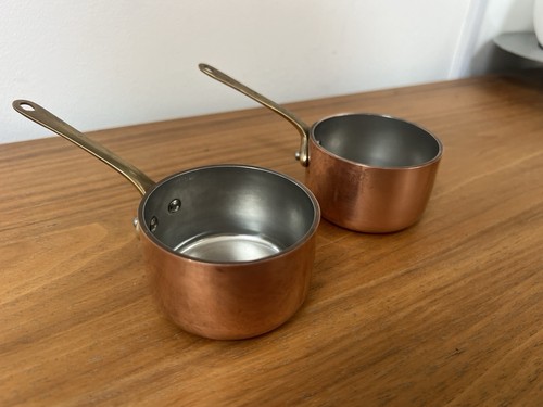 Mauviel mini copper pans set - pans,