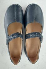 Hotter Shake Shoes Size 7.5 EEE Extra Wide NEW Navy Blue Leather