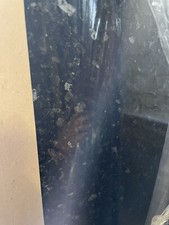 Black slate gloss Effect Kitchen worktop Edging Strip 1300x30mm